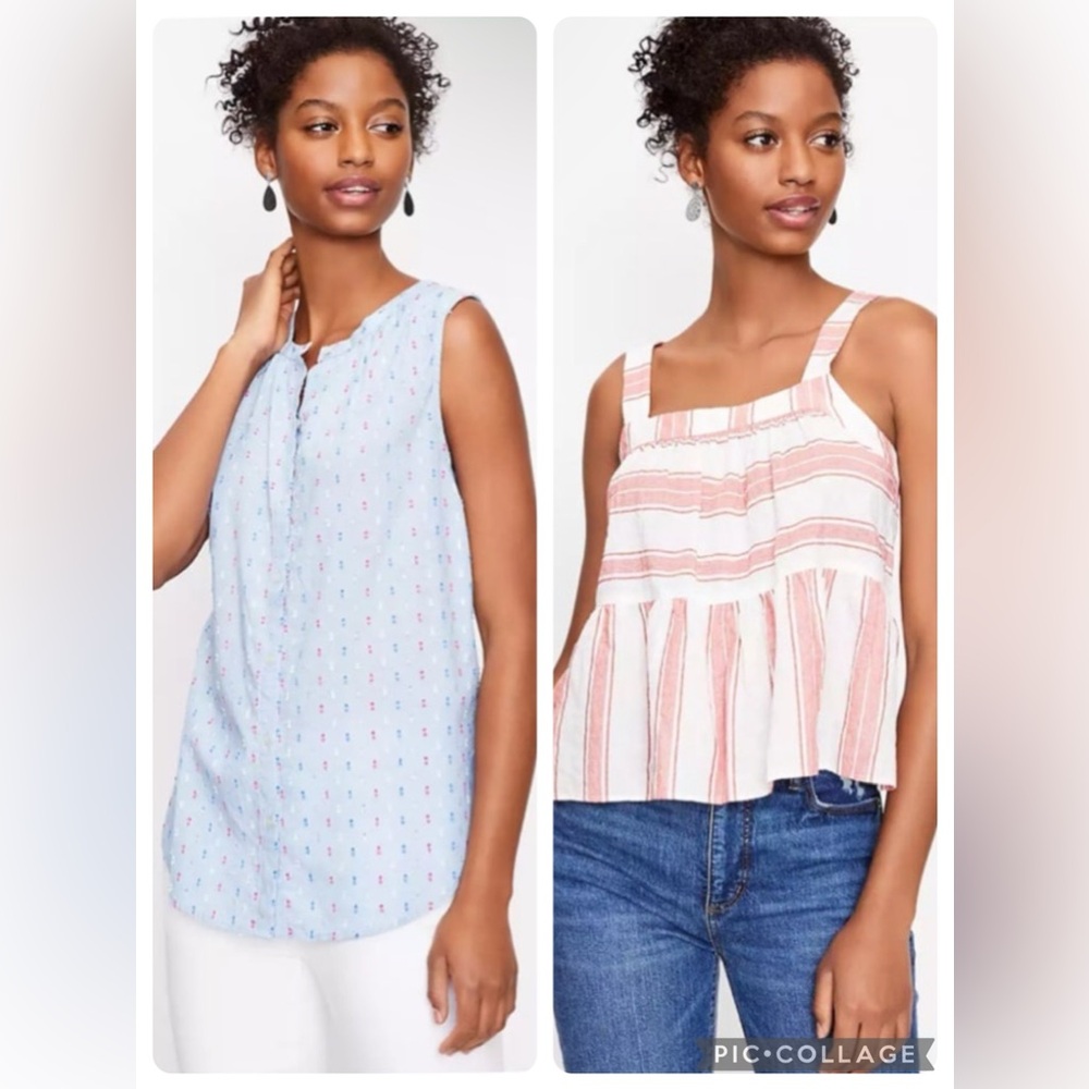 NWT 2 LOFT Summer Top Bundle